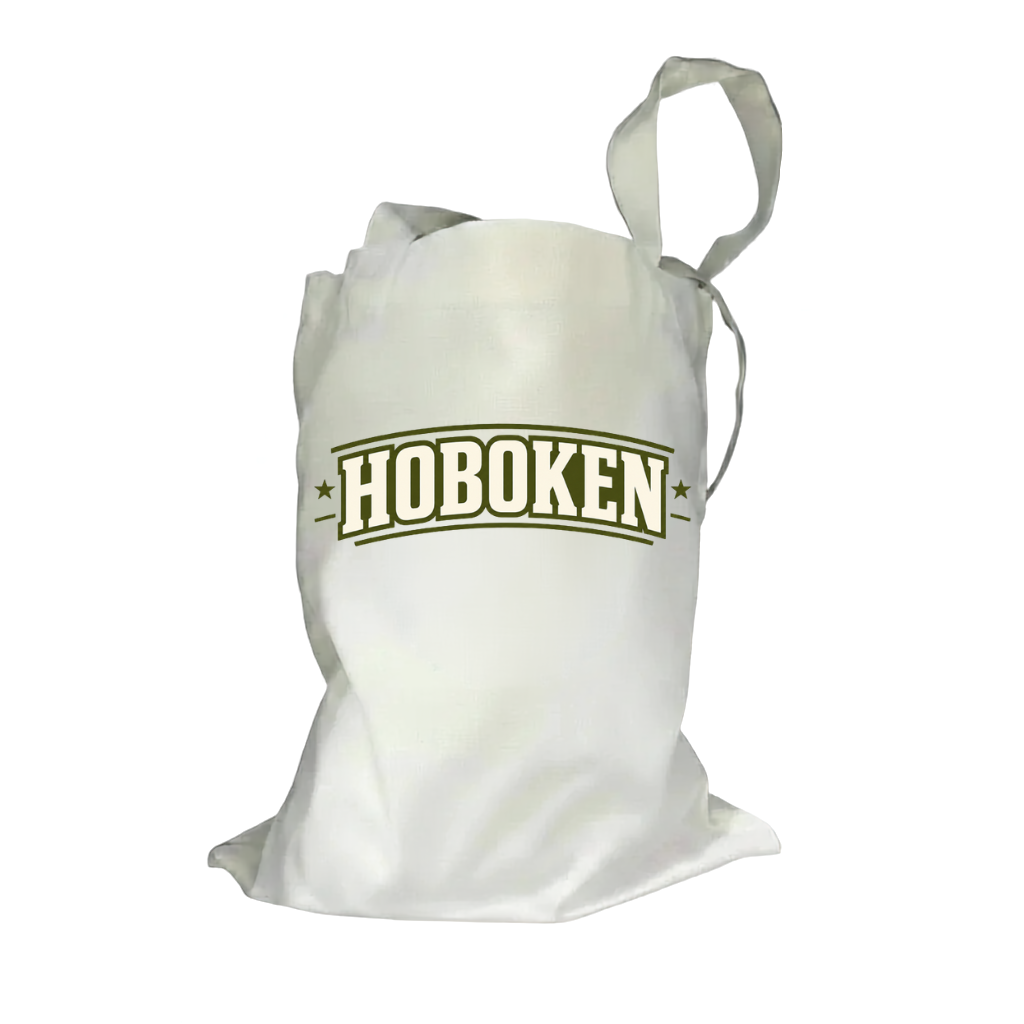 Hoboken Varsity Arch Natural Canvas Tote Bag