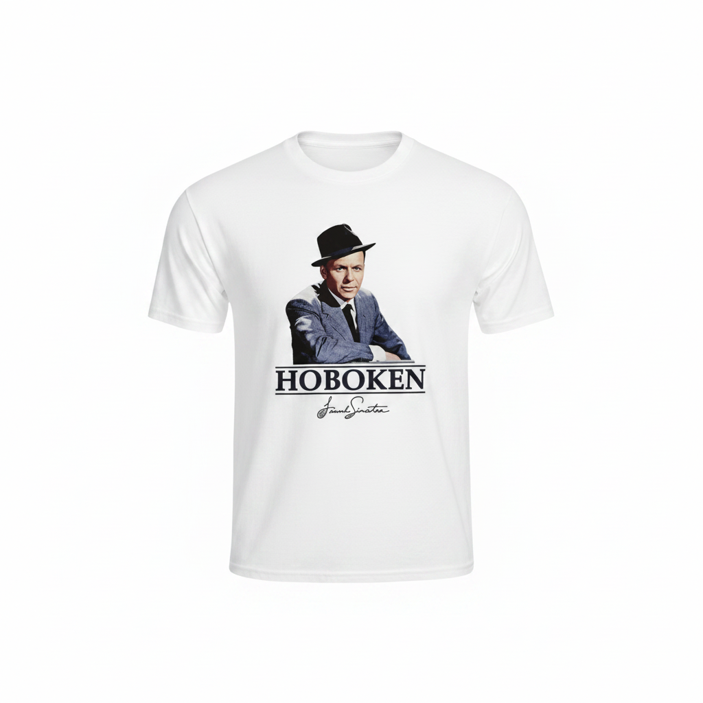 Hoboken Frank Sinatra White T-Shirt