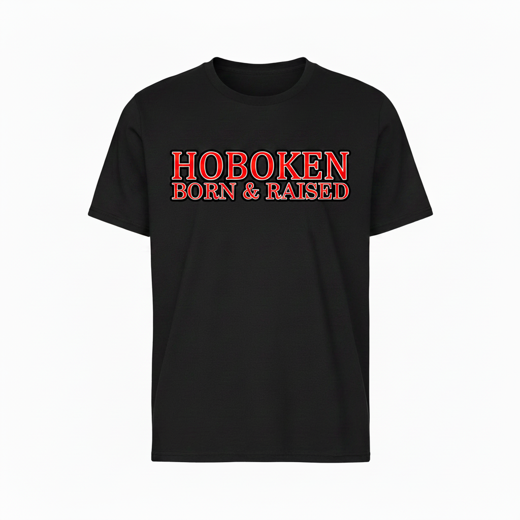 Hoboken Born & Raised Black T-Shirt