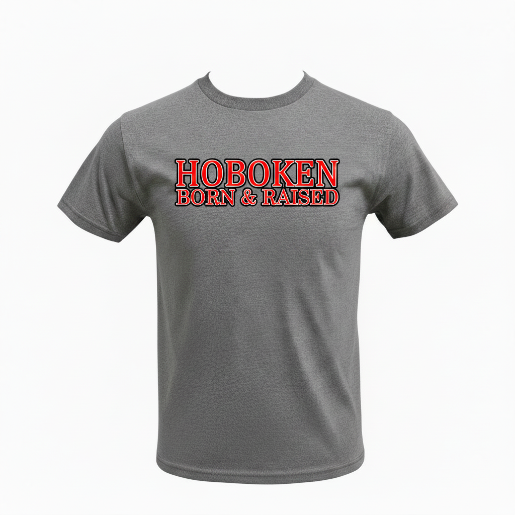 Hoboken Born & Raised Dark Grey T-Shirt
