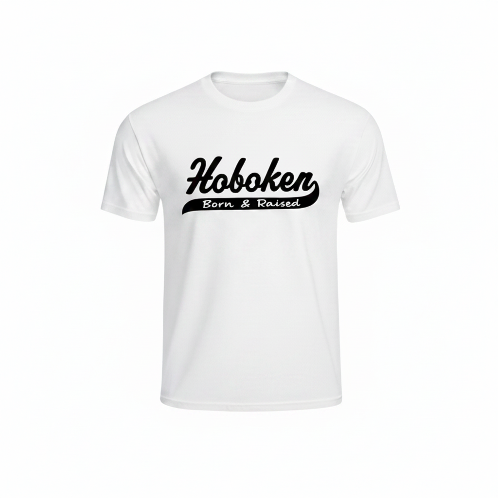 Hoboken Born & Raised White T-Shirt
