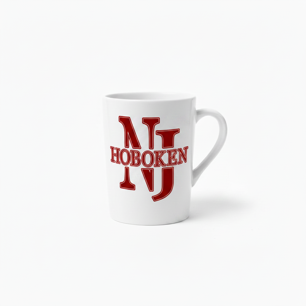 NJ Hoboken White Mug