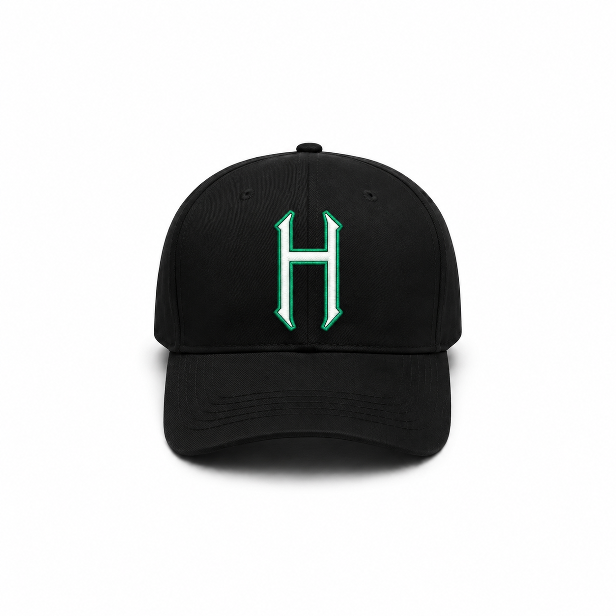 Hoboken H Patch Black Baseball Cap