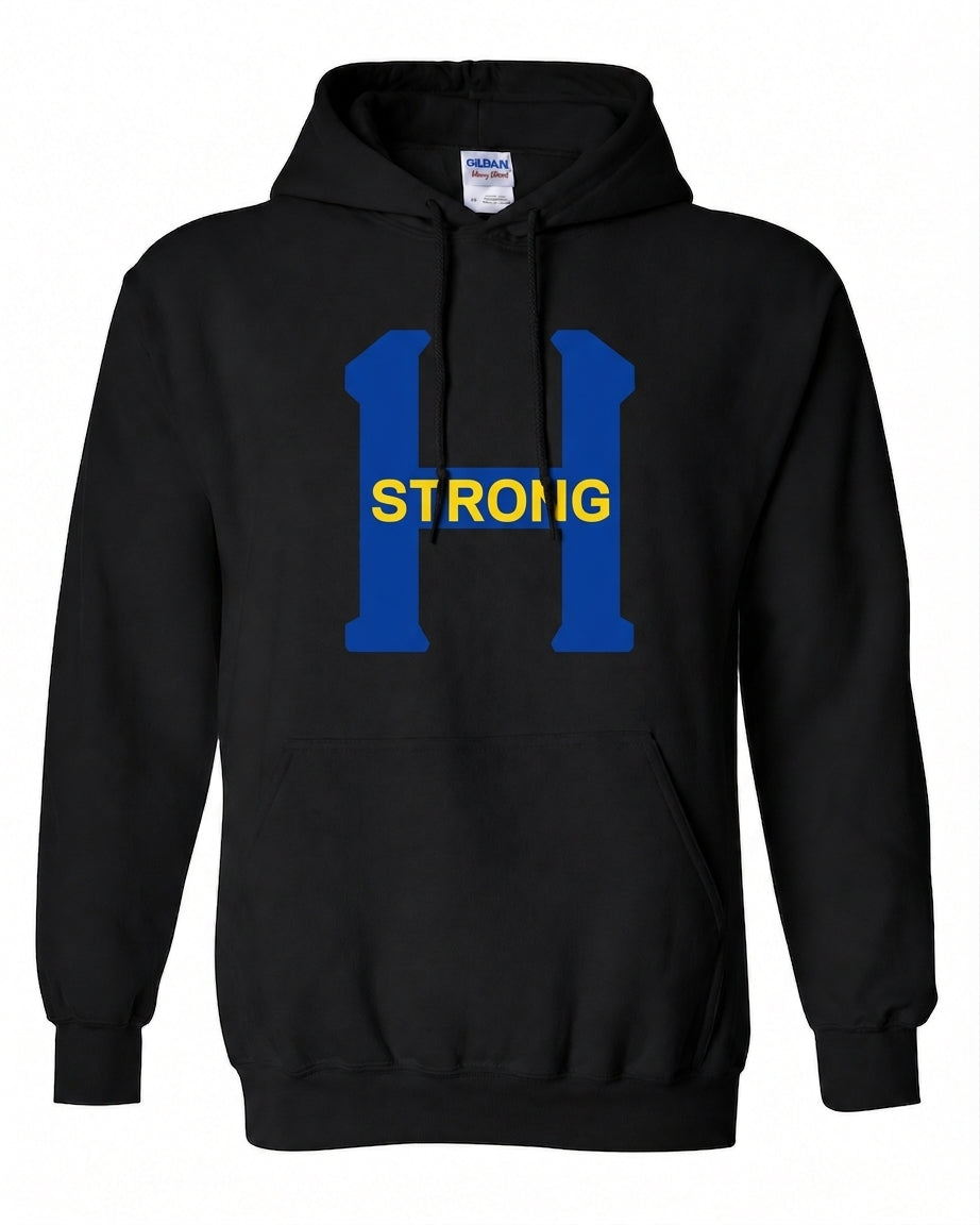 Hoboken Black H Strong Blue Yellow Hoodie
