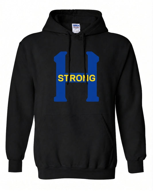 Hoboken Black H Strong Blue Yellow Hoodie