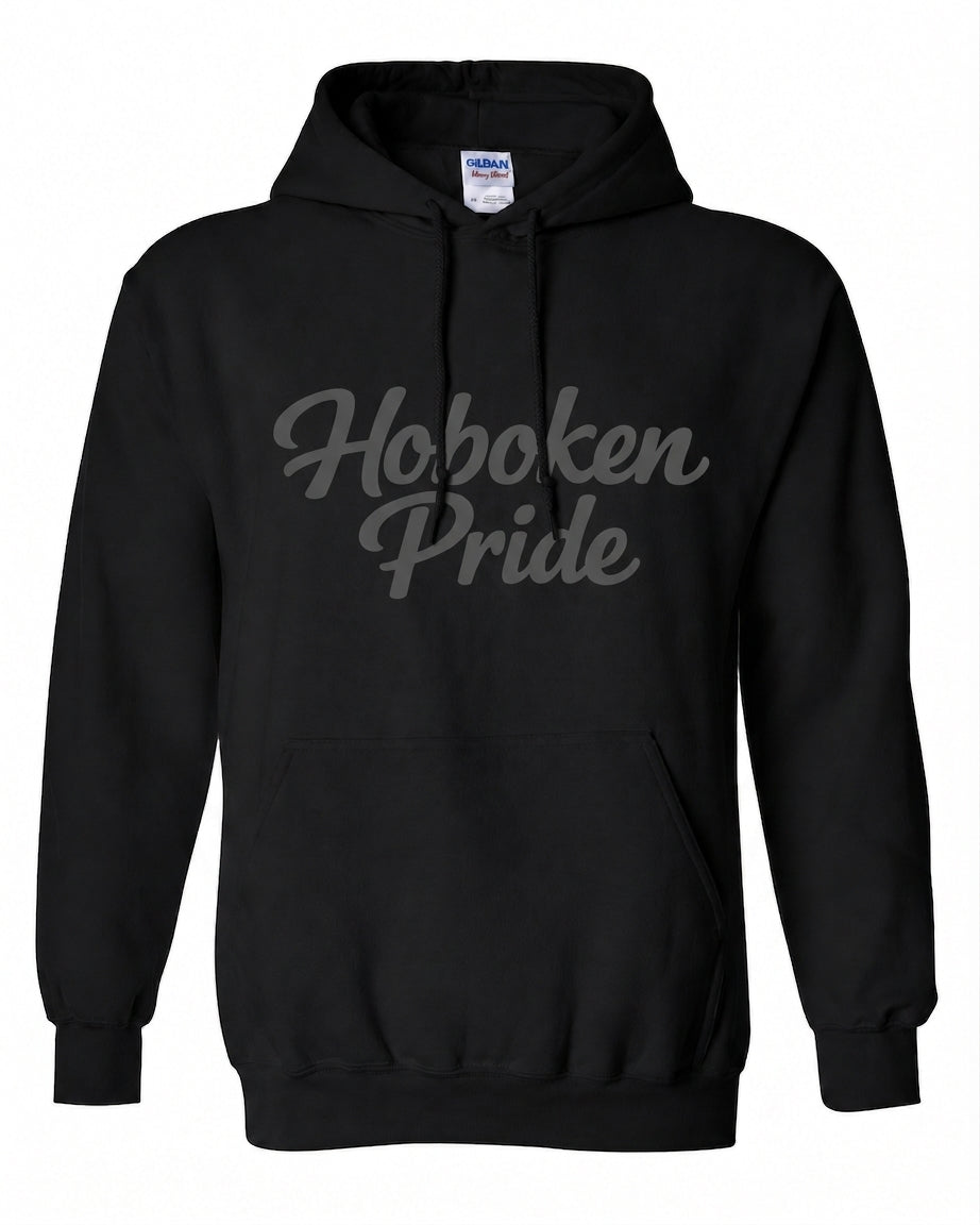 Hoboken Black Pride Tonal Script Hoodie
