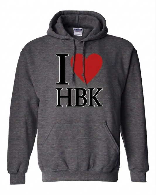 Hoboken Dark Heather I Love HBK Hoodie