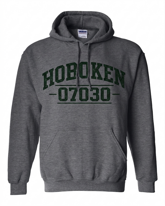 Hoboken Dark Heather Forest Green 07030 Hoodie