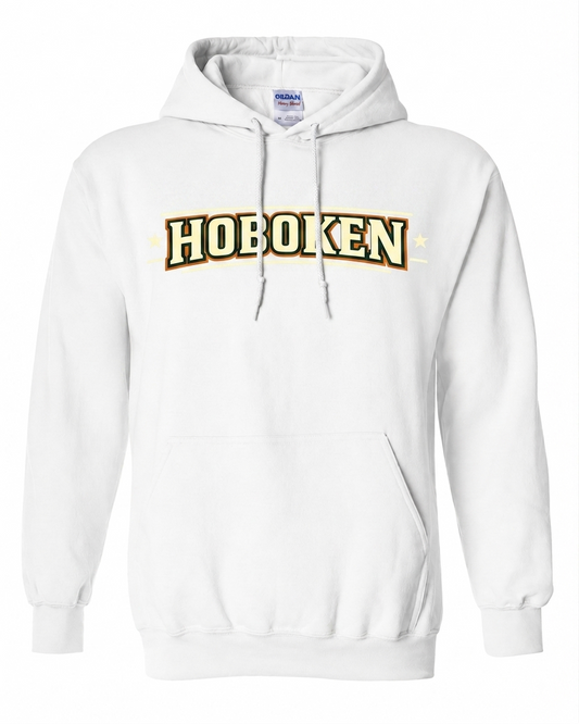 Hoboken White Gold Black Arch Hoodie