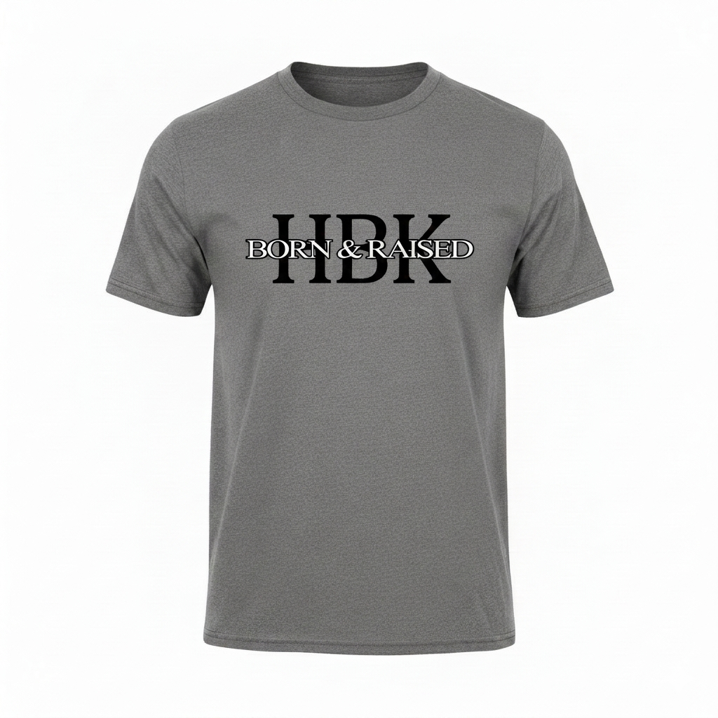 HBK Born & Raised Dark Grey T-Shirt