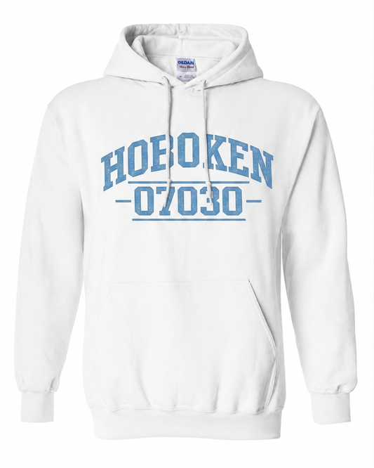 Hoboken 07030 White Hoodie