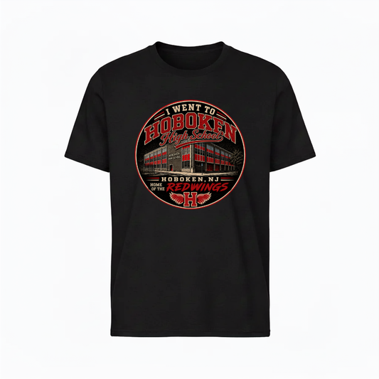 I Went to Hoboken High School Black T-Shirt