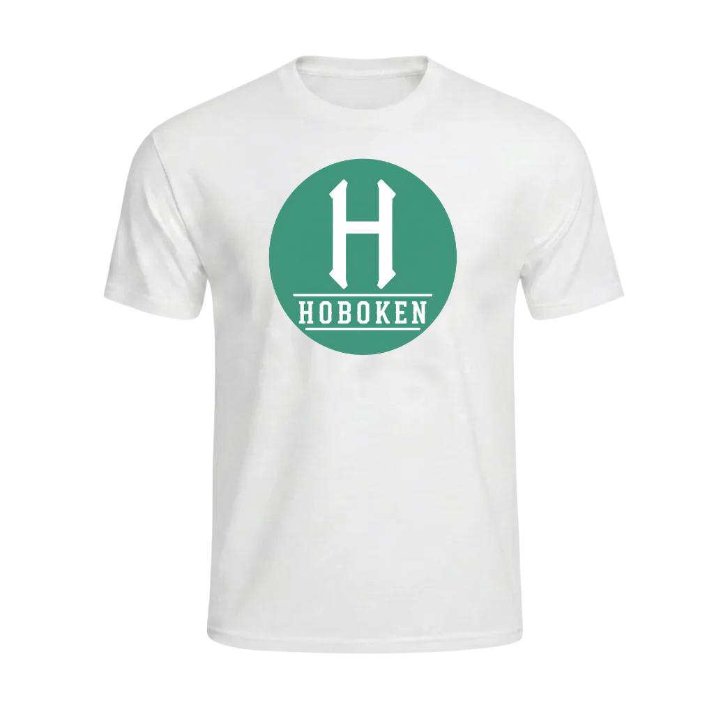 Hoboken H Circle Logo White T-Shirt