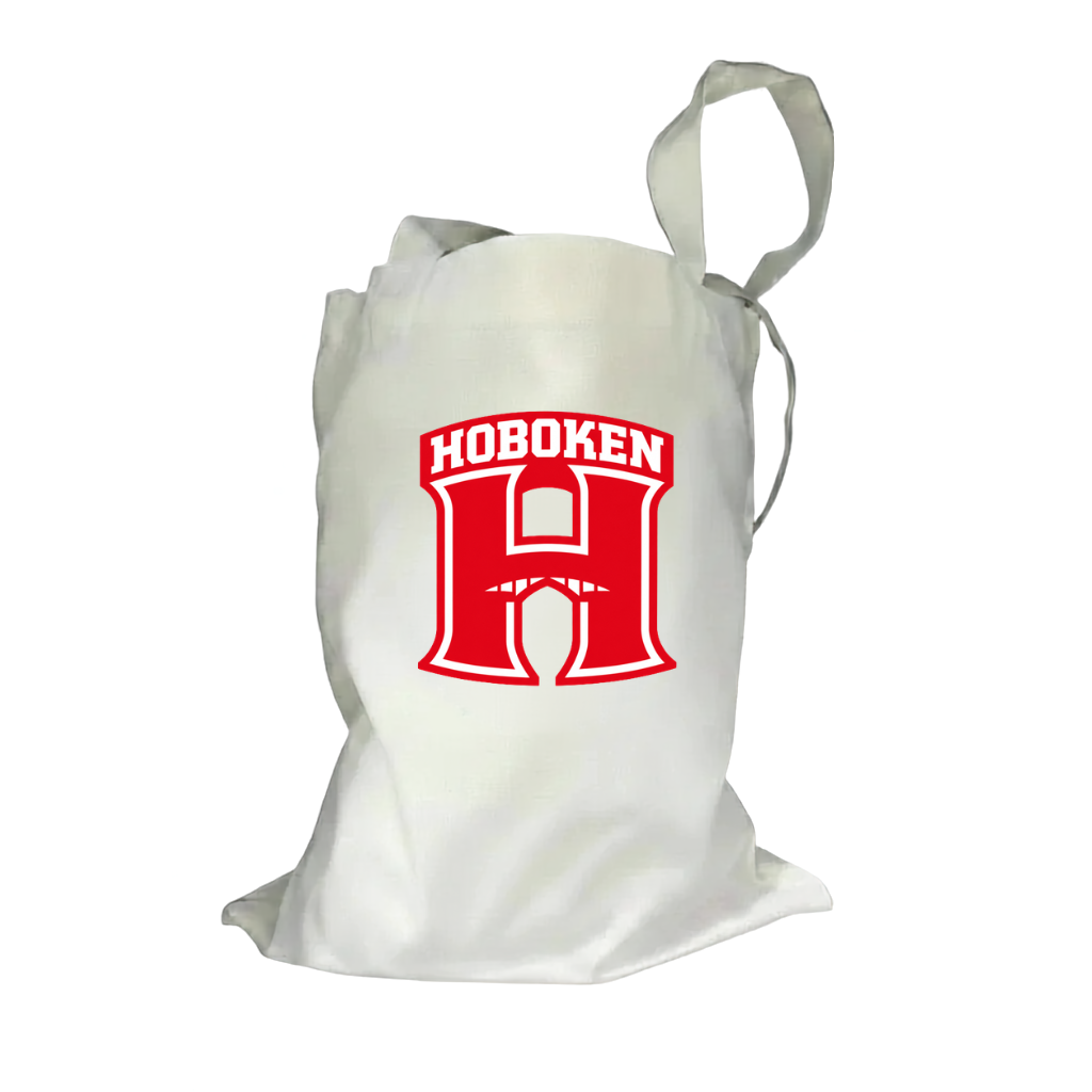 Hoboken H Arch Natural Canvas Tote Bag