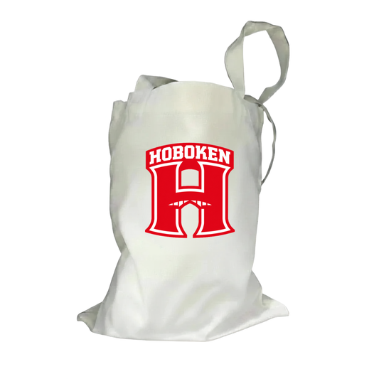 Hoboken H Arch Natural Canvas Tote Bag