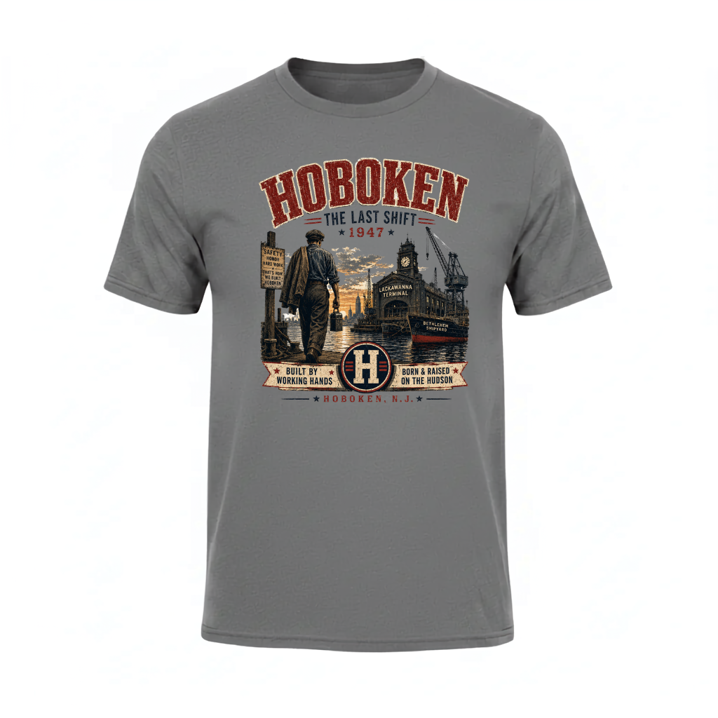 Hoboken The Last Shift 1947 Gray T-Shirt