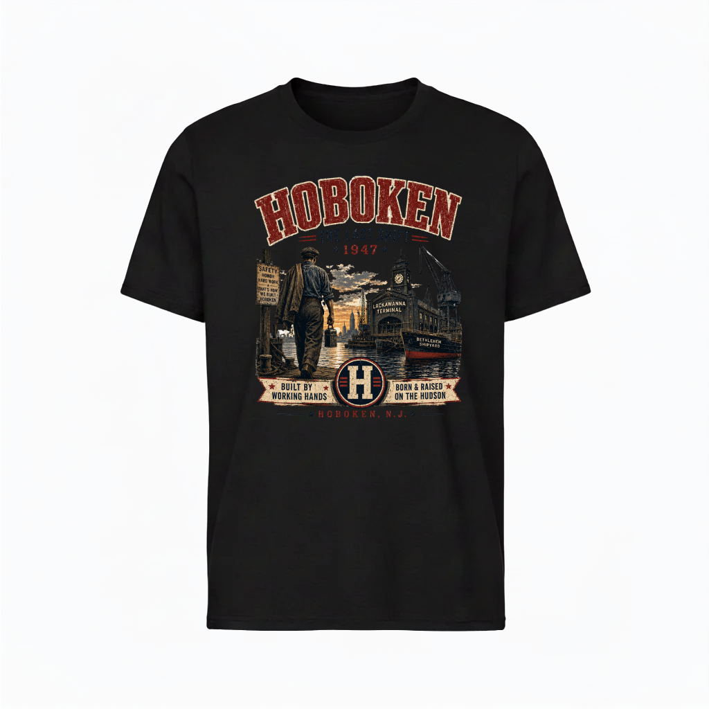 Hoboken The Last Shift 1947 Black T-Shirt