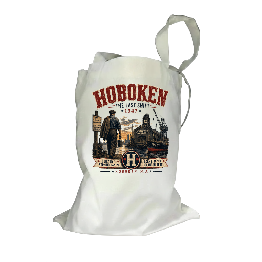 Hoboken The Last Shift 1947 Natural Canvas Tote Bag