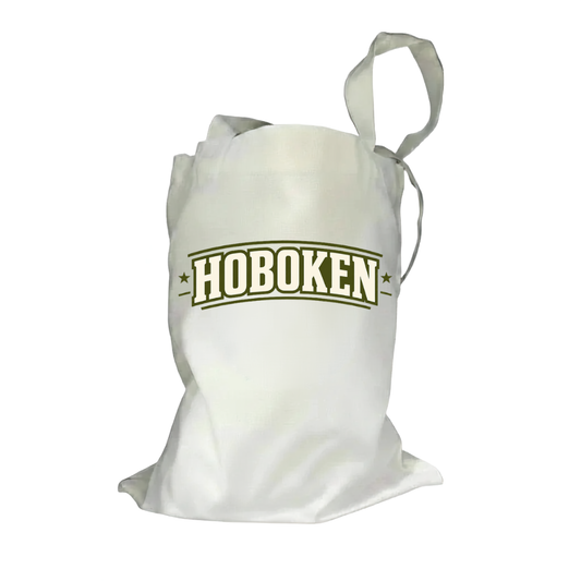 Hoboken Varsity Arch Natural Canvas Tote Bag