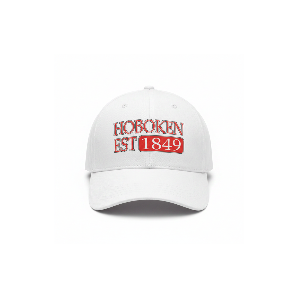 Hoboken EST 1849 Cap – White