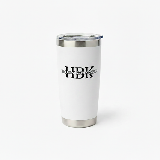 HBK Born & Raised White Tumbler