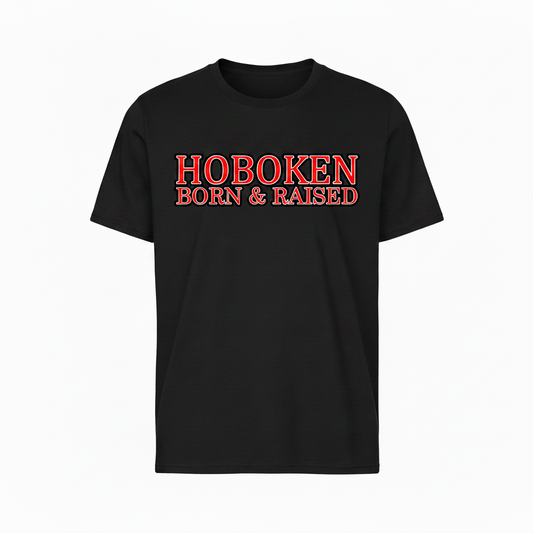 Hoboken Born & Raised Black T-Shirt