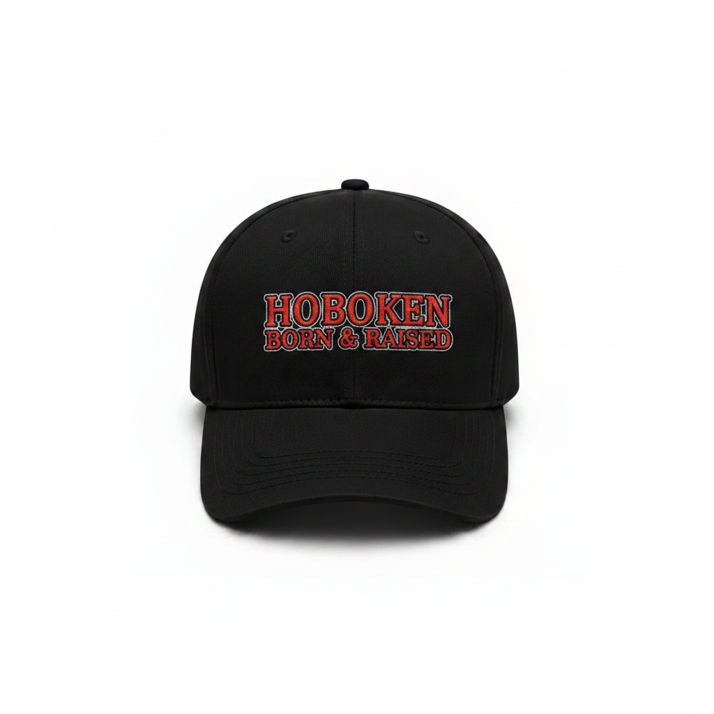 Hoboken Born & Raised Bold Black Cap