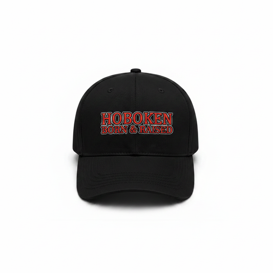 Hoboken Born & Raised Bold Black Cap