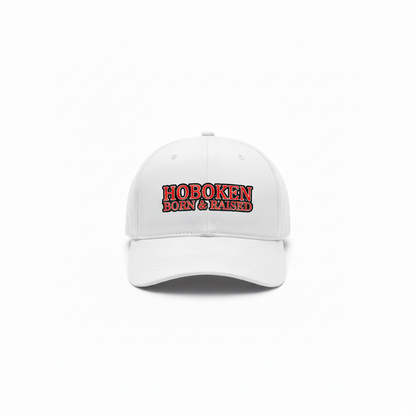 Hoboken Born & Raised Bold White Cap