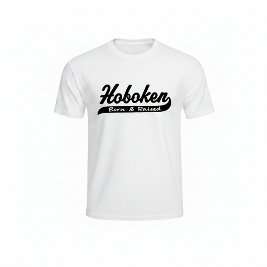 Hoboken Born & Raised White T-Shirt