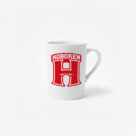 Hoboken H Arch White Ceramic Mug