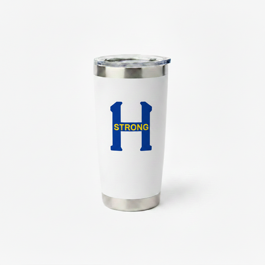 Hoboken H Strong White Insulated Tumbler