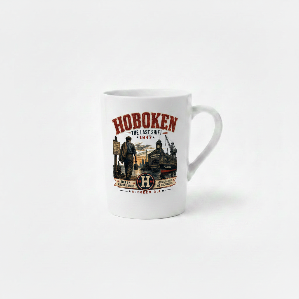 Hoboken The Last Shift 1947 White Ceramic Mug