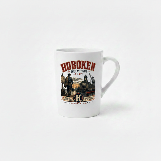 Hoboken The Last Shift 1947 White Ceramic Mug