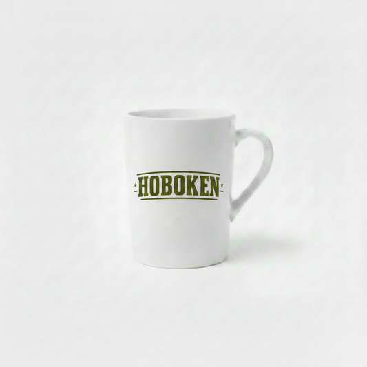 Hoboken Varsity Arch White Ceramic Mug