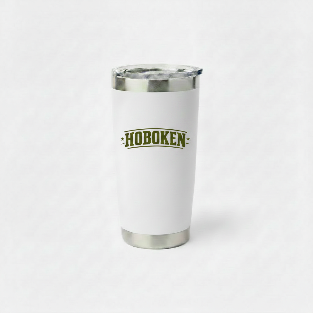 Hoboken Varsity Arch White Insulated Tumbler