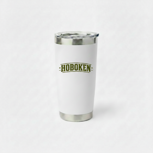 Hoboken Varsity Arch White Insulated Tumbler
