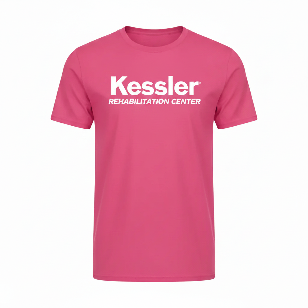 Kessler Pink T-Shirt Big Logo Top Center