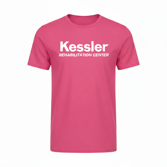 Kessler Pink T-Shirt Big Logo Top Center