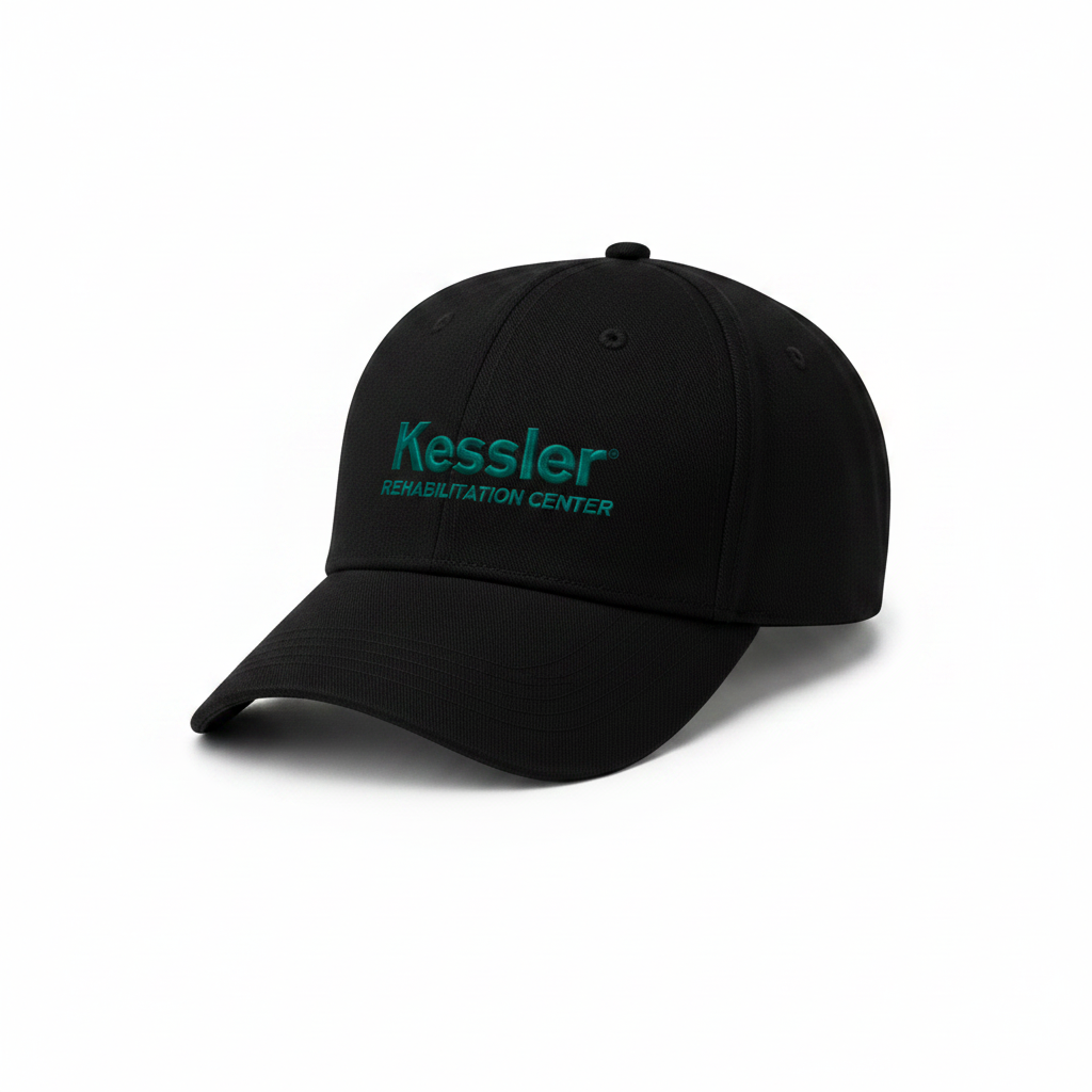 Kessler Rehabilitation Center Black Cap - Side Angle