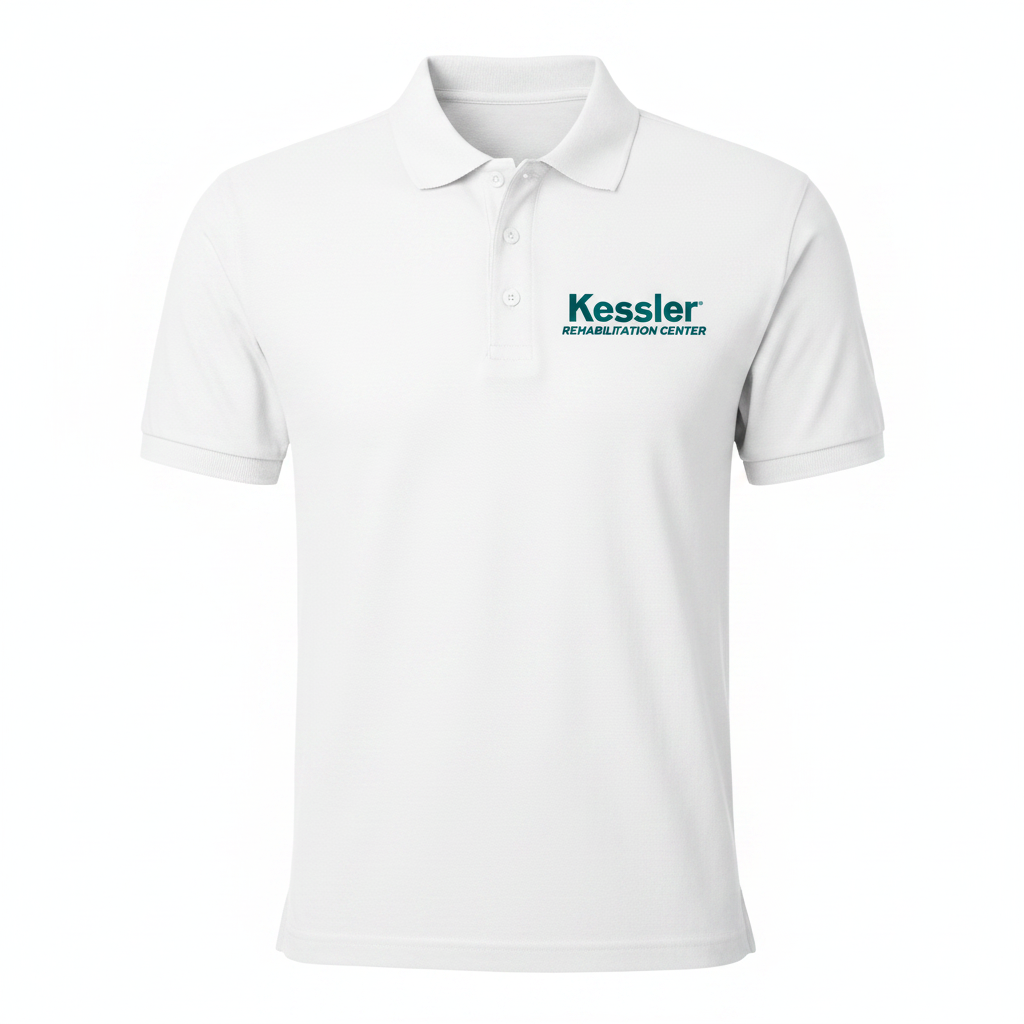 Kessler Rehabilitation Center White Polo Shirt