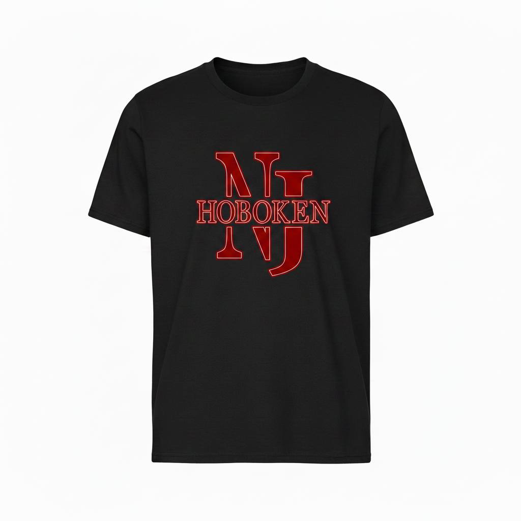 NJ Hoboken Black T-Shirt