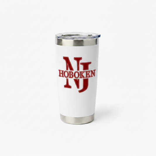 NJ Hoboken White Tumbler